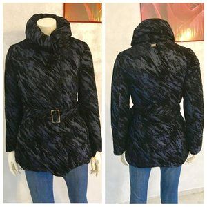 NWT Armani Collezioni Warm Velour Goose Down Printed Jacket XS